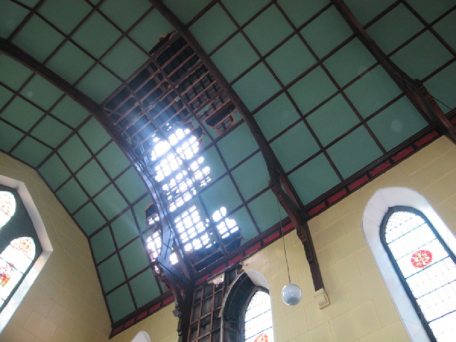Conservation Architects St Mary's Church Dundalk Roof Before
